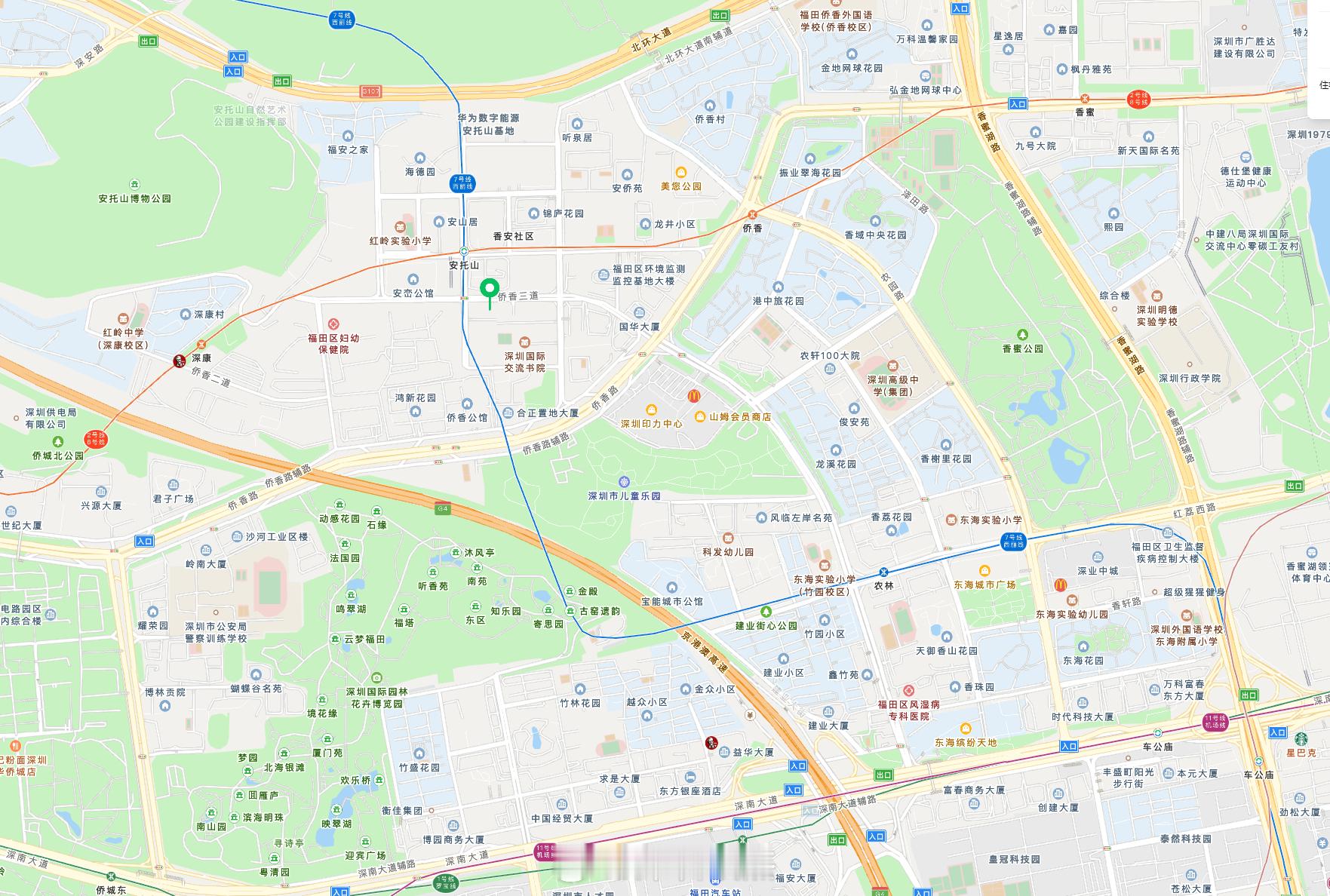 刚看到今天保租房选房，香蜜湖一房一厅38平2280元/月，2房70平4140元/
