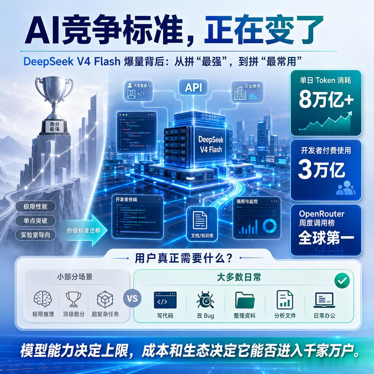  DeepSeek V4 Flash单日Token消耗突破8万亿，其...
