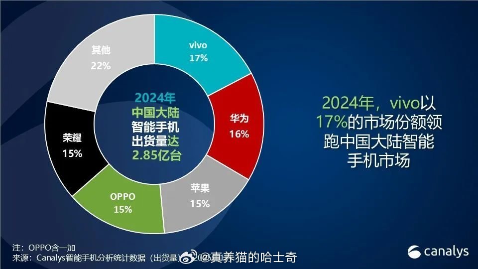 小米在Canalys的统计中属于others，我相信IDC和Counterpoi