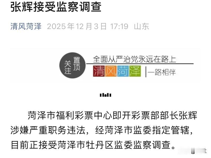 今天山东菏泽的张辉上了热搜他在菏泽福利行业工作多年曾在菏泽任过不少重要职务