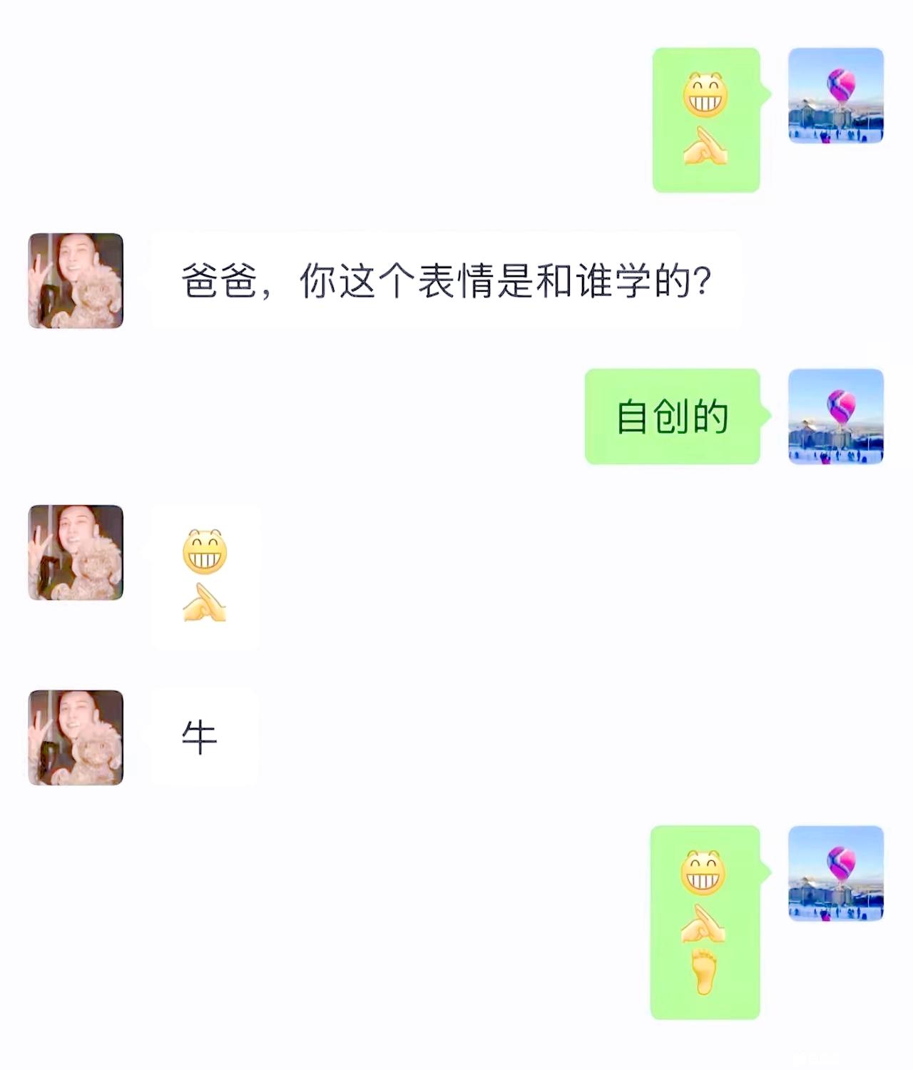 父子对话暗藏玄机！表情叠加之后，瞬间看懂叶问名场面😂搞笑聊天记录表情包梗