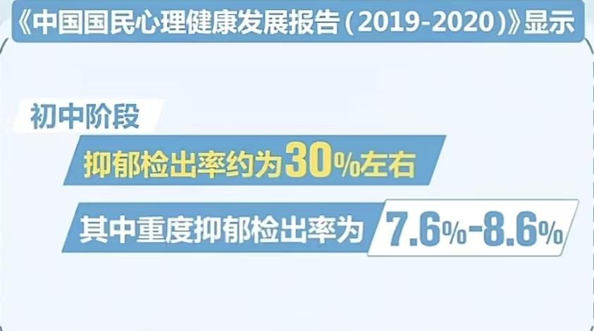 初中生抑郁率30%，高中生抑郁率40%，各位看到央视财经这个报道了吗！这是什么概