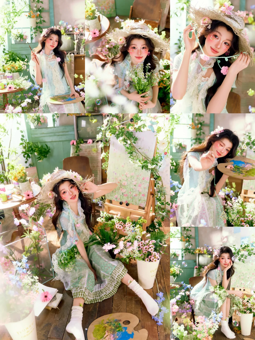 终于找到不廉价有质感的花房少女写真了！