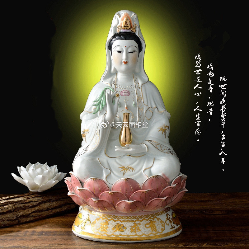 观世音菩萨十二大愿：第一广发弘誓愿。第二常居南海愿。第三寻声救苦愿。第四能除危险
