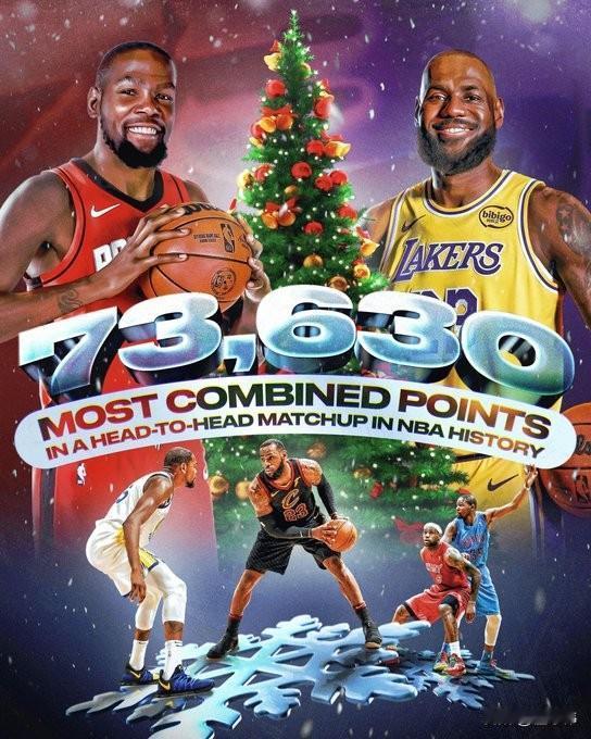 让人动容！杜兰特谈老对手詹姆斯：“又是一年圣诞大战。”“再次对阵勒布朗。