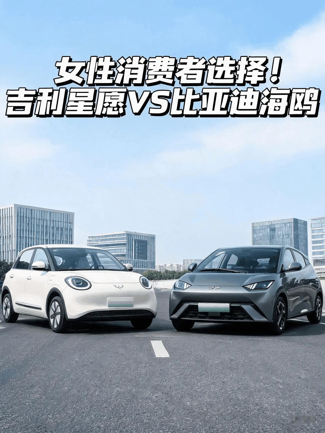 女性消费者选择！吉利星愿VS比亚迪海鸥把星愿和海鸥放在一起比，表面上是“吉利和