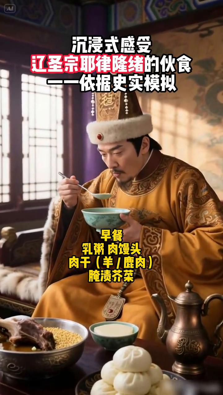辽圣宗耶律隆绪一日三餐吃什么？沉浸式感受辽圣宗耶律隆绪的伙食，依据史实模拟。