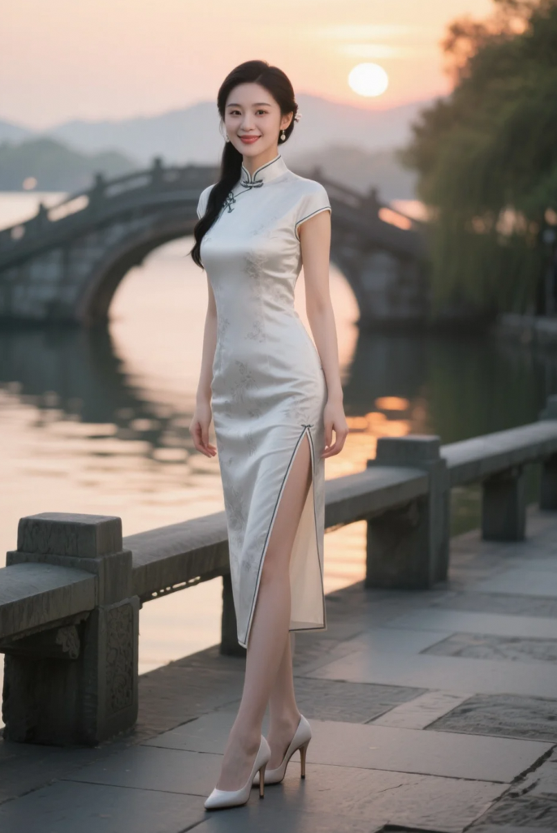 不是所有美女都敢穿高跟鞋，但她走得步步生风