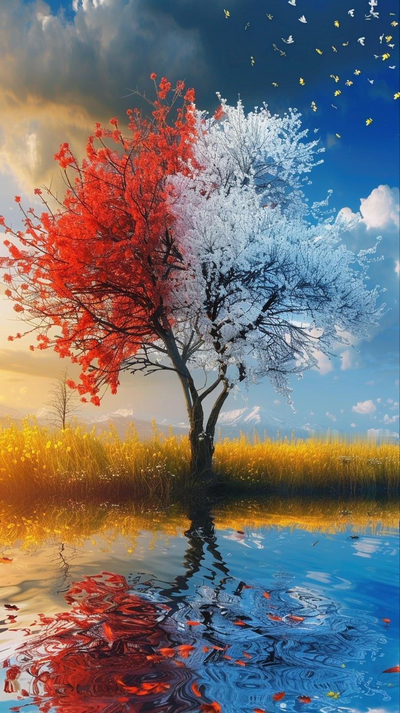 一年回季中那个景色最美一年四季轮回，各有不同的美丽景色，但如果要说“回季中最美