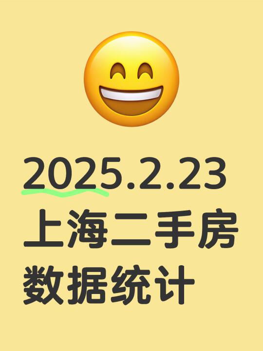 2025.2.23上海二手房数据统计