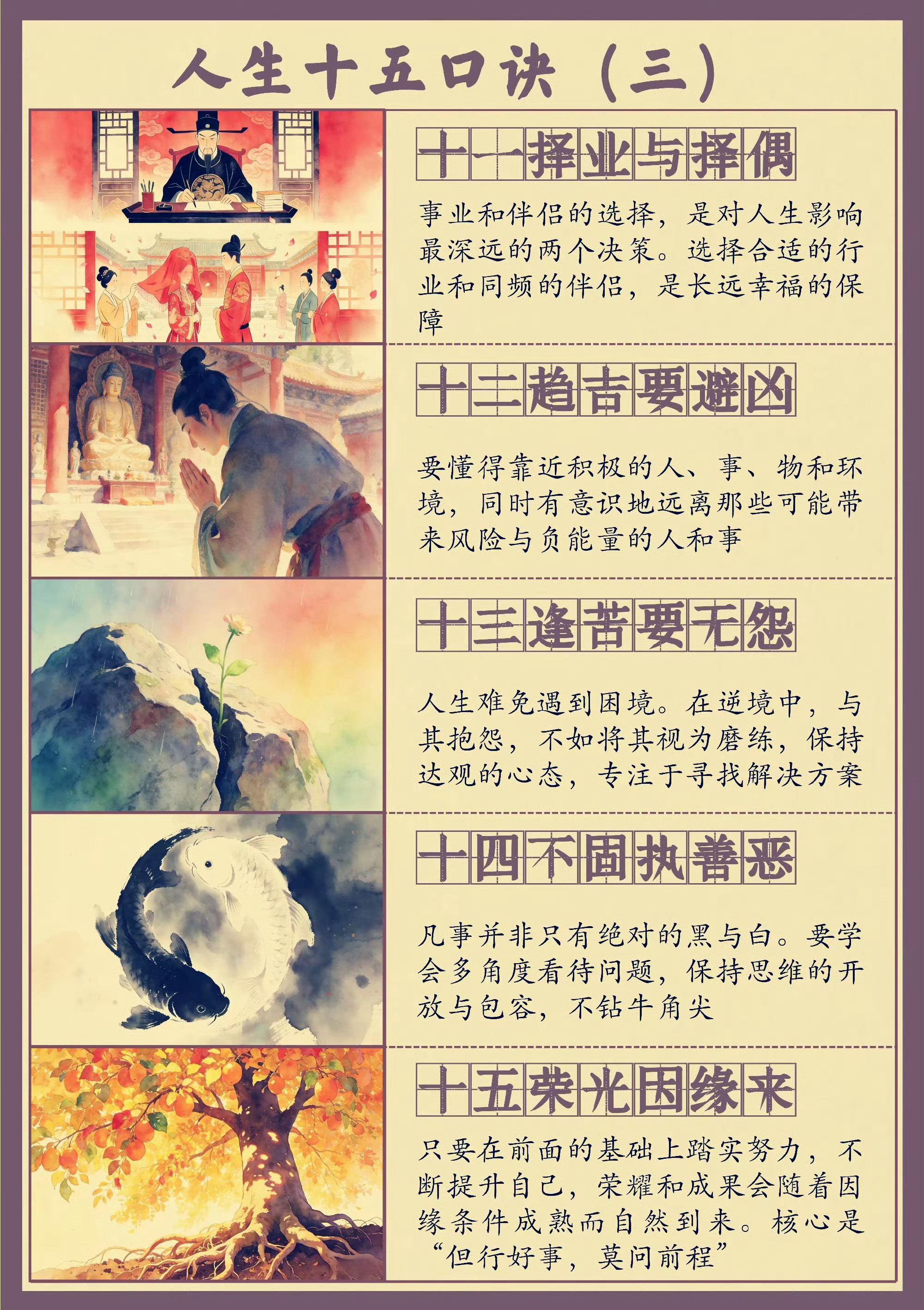 中国传统文化：人生十五则！