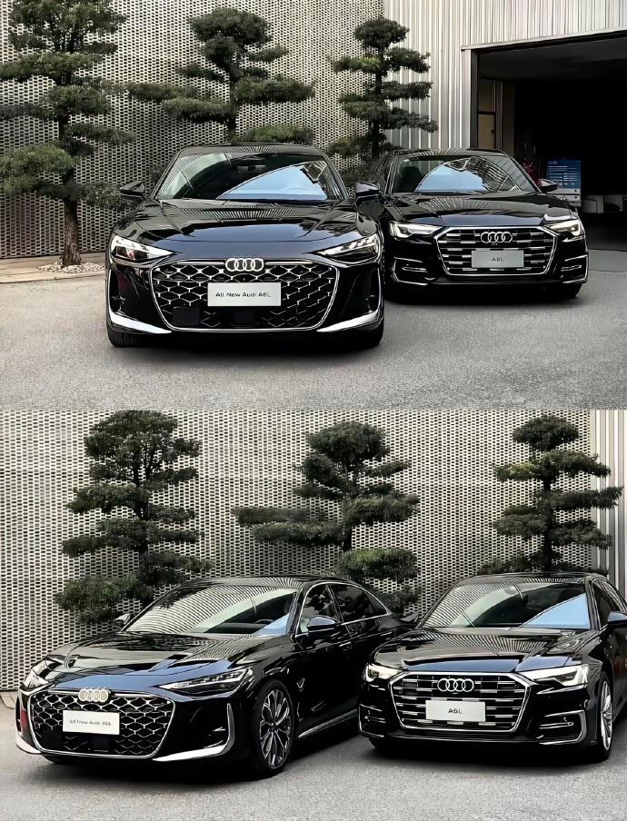老款的奥迪A6L与新款相比，不管是车头还是尾部，看得出来差异性都极大。新款的运动