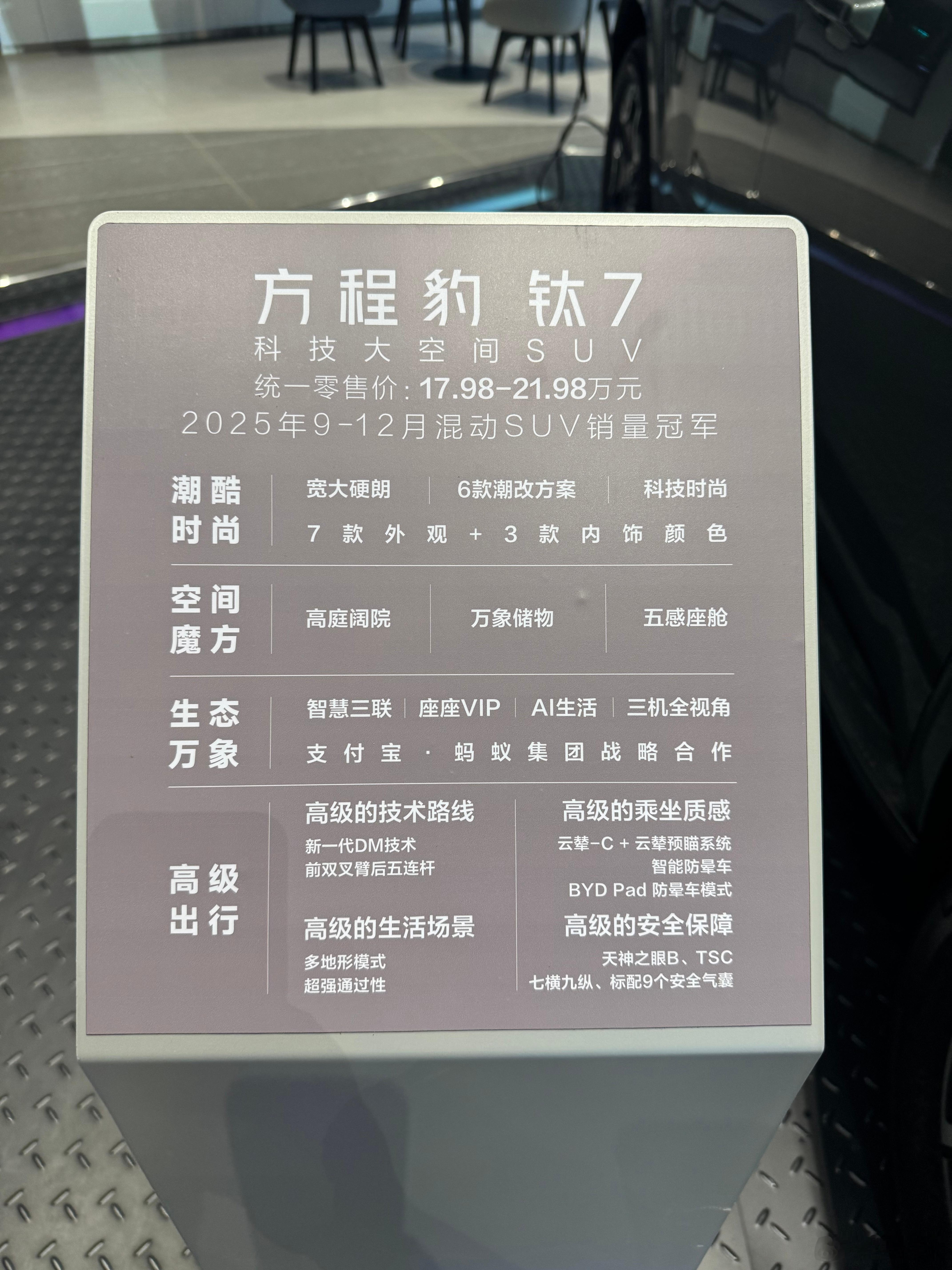 原来钛7线下物料是这样的，站着看个1-2分钟就能看完的感觉，你们是这个感受么？新