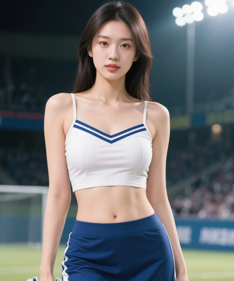 美女的力量美学，运动场即她的王国