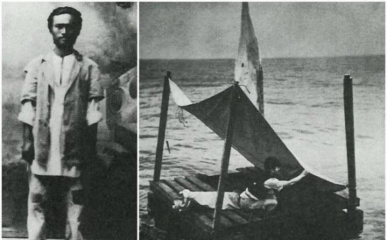 1943年，中国小伙潘濂，不幸落入大西洋，他在海上漂流时，被一艘路过的货轮发现，