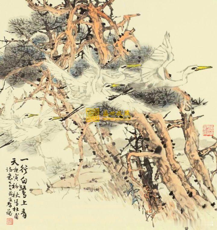 你见过最有画面感的诗词是什么?《绝句》·杜甫两个黄鹂鸣翠柳，一行白鹭上青天。