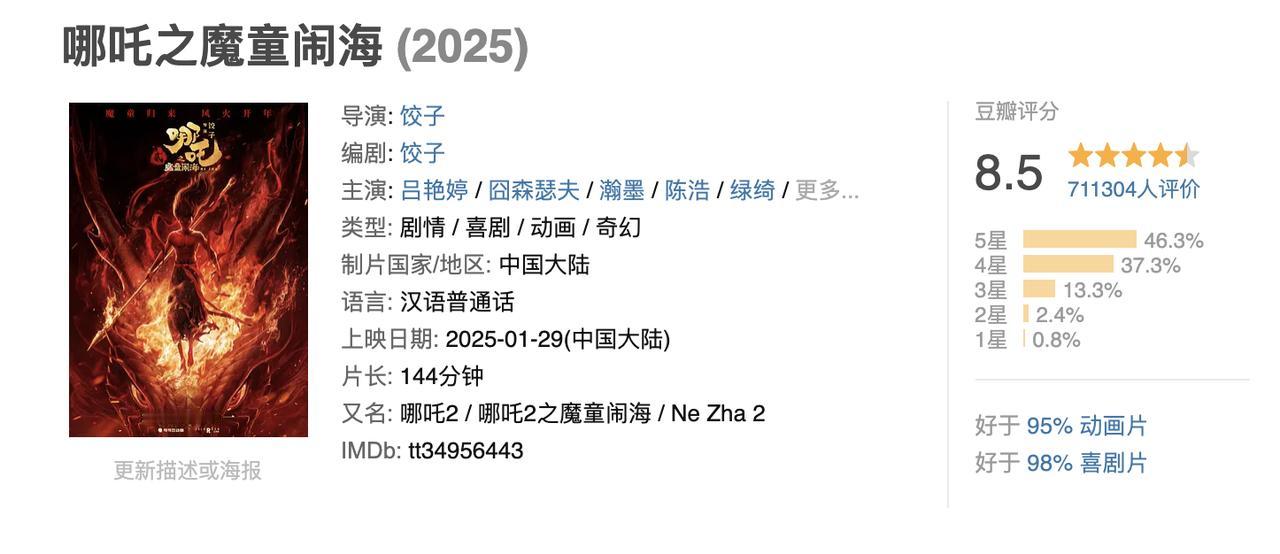 《哪吒2》破亿图都做不过来了！原本《哪吒2》每破1个亿，饺子导演都要亲手画一