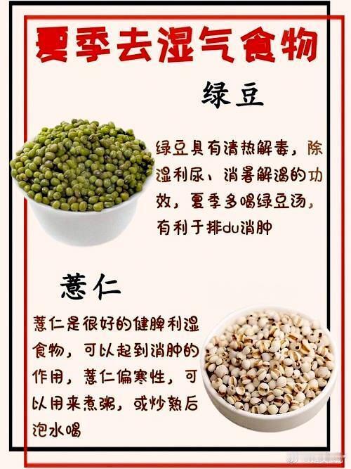 夏季去湿气的8种食物原来夏天祛湿这么简单！湿气重的时候，是不是总觉得浑身