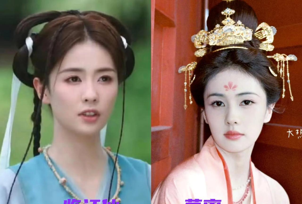 左右两张，哪个白鹿更漂亮？说实话，前几天看到白鹿粉丝维权，说《莫离》造型太难看