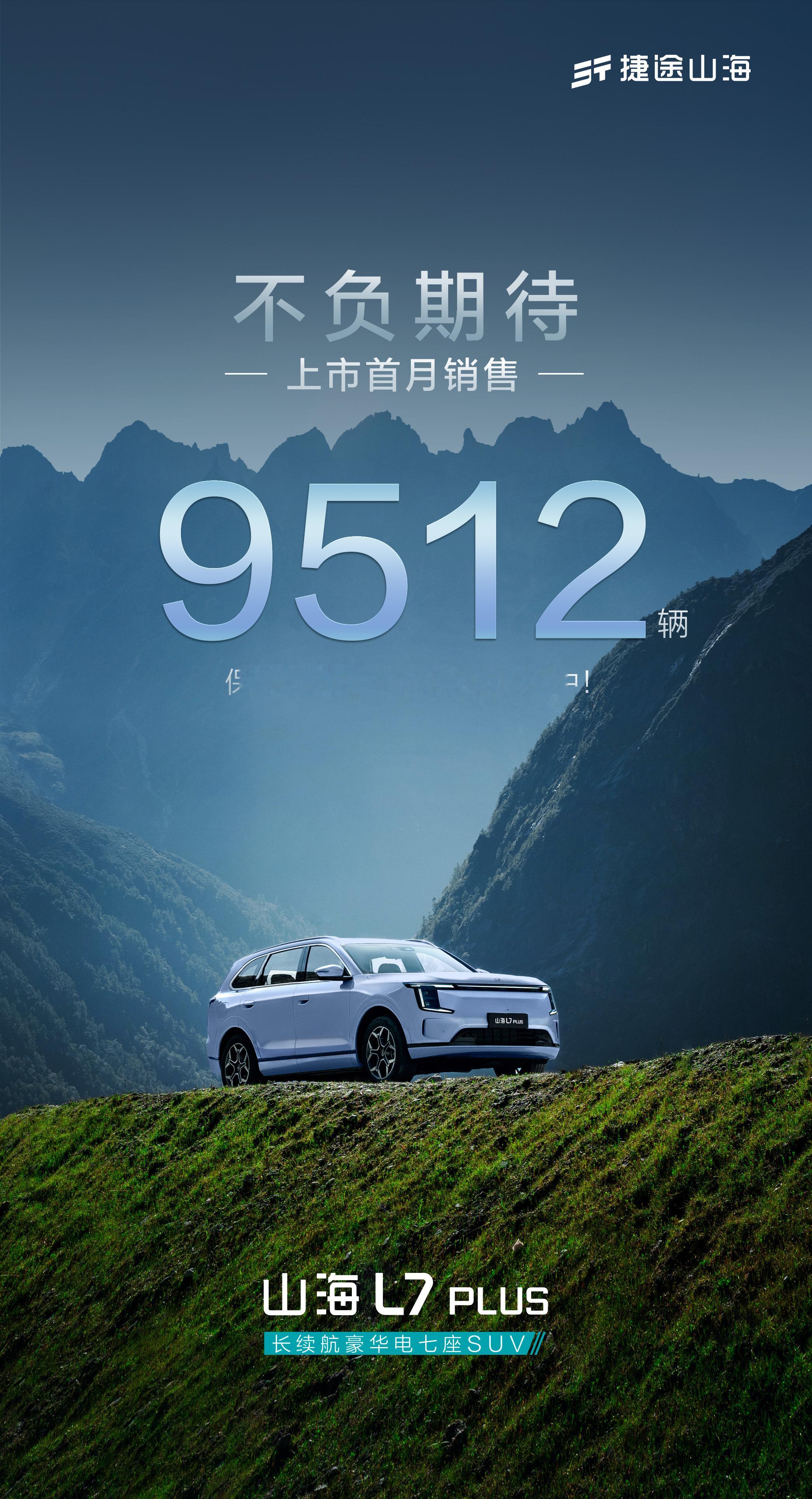 上市首月销售9512辆捷途汽车捷途山海L7PLUS不负期待，更不负信任！保质保