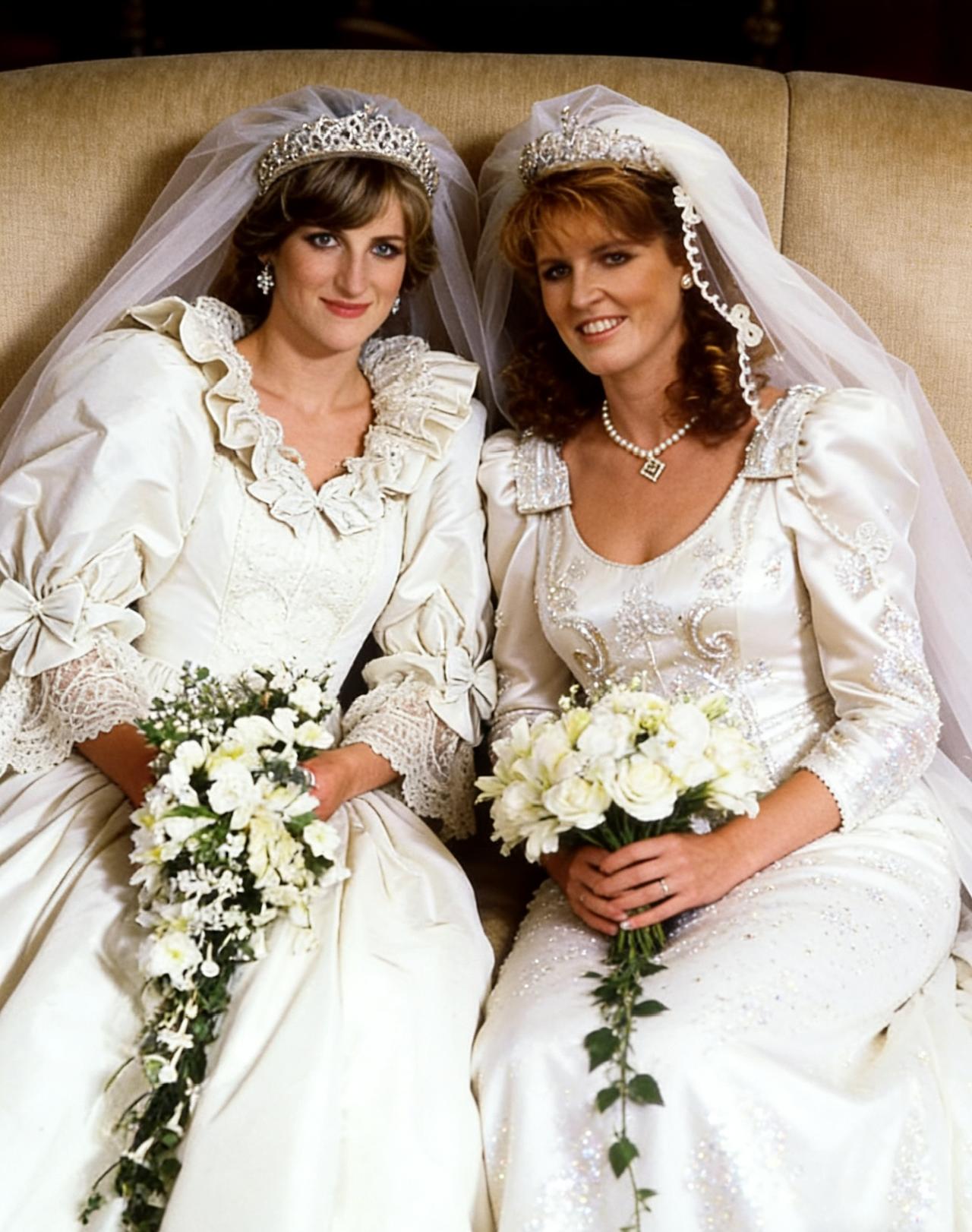 看看温莎三妯娌的婚纱造型你们喜欢哪一个，黛安娜王妃温婉，莎拉大方随性，苏菲优雅知