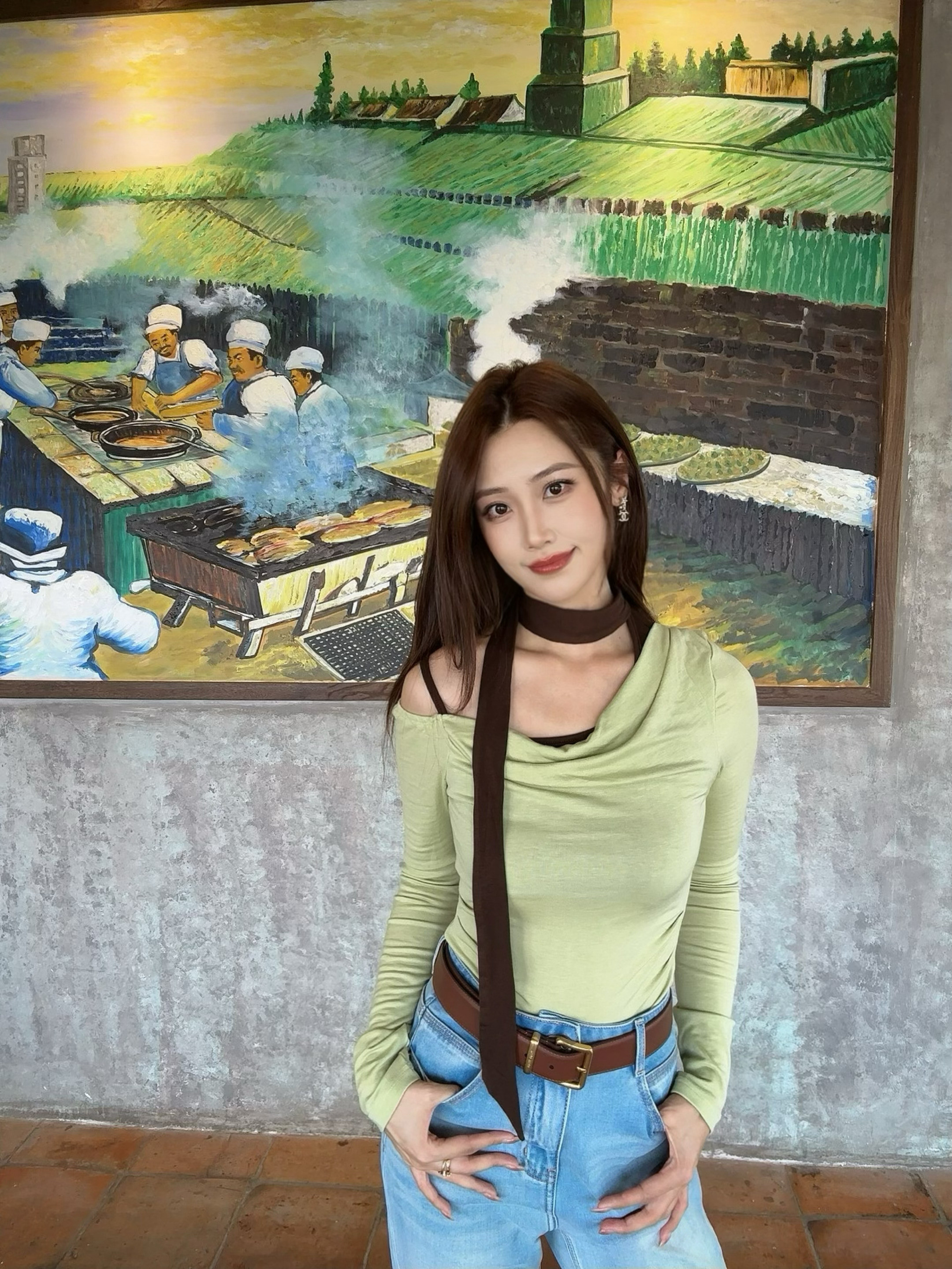 秋冬ootd。闺蜜说这身很搭，我问哪里搭，她说和餐厅很搭[doge]秋冬穿搭今日oo