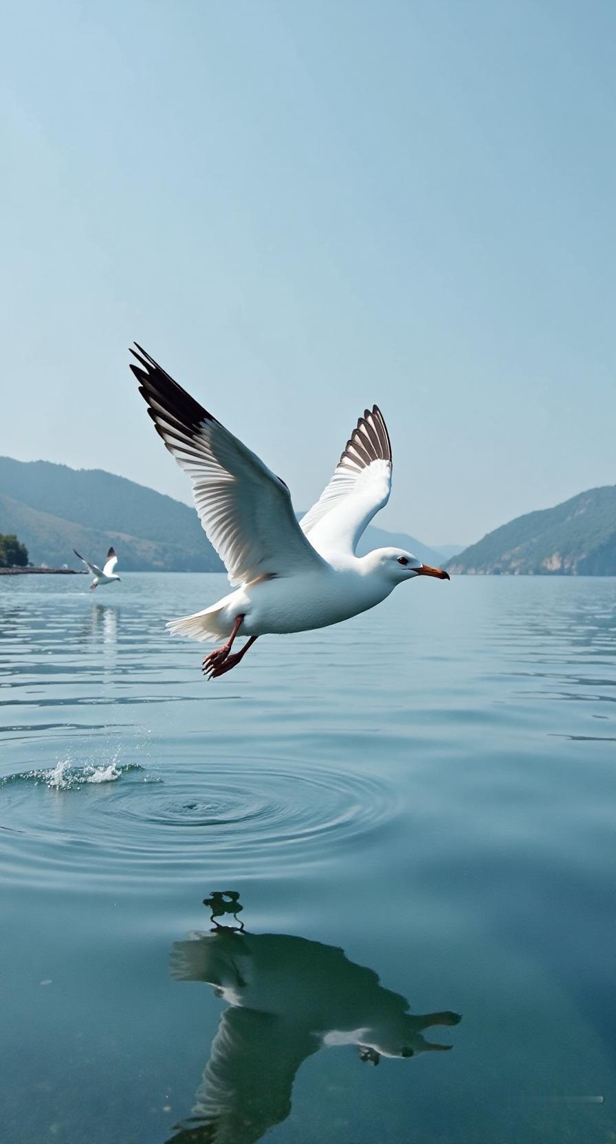 上联:山上芳草绿;求下联下联：水中白鸟飞