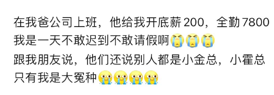 在自家公司上班是什么体验​