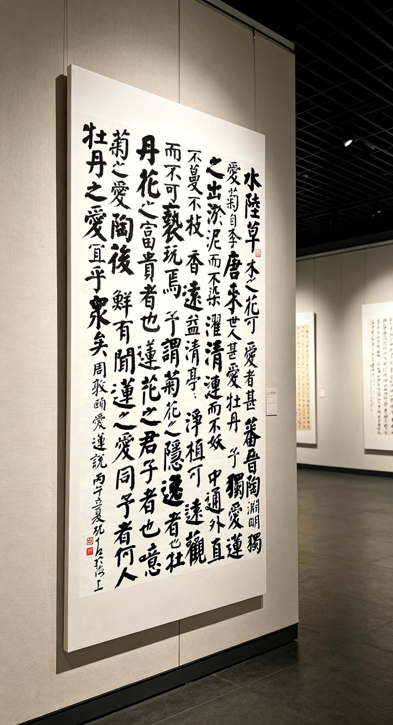 书法远景展示楷书