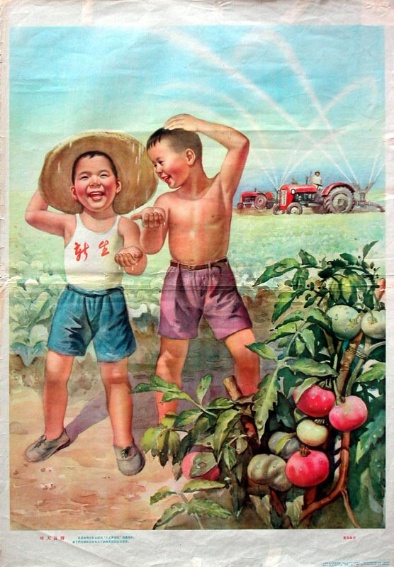 老版宣传画：晴天细雨（1964年）