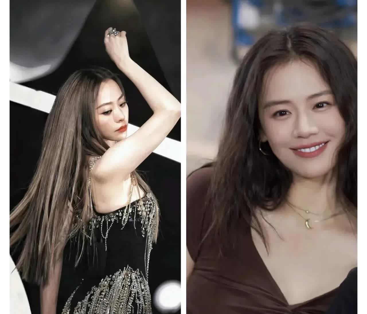 可爱在性感面前果然不值一提今天晚上和老公讨论了一下张靓颖与马思纯的魅力，