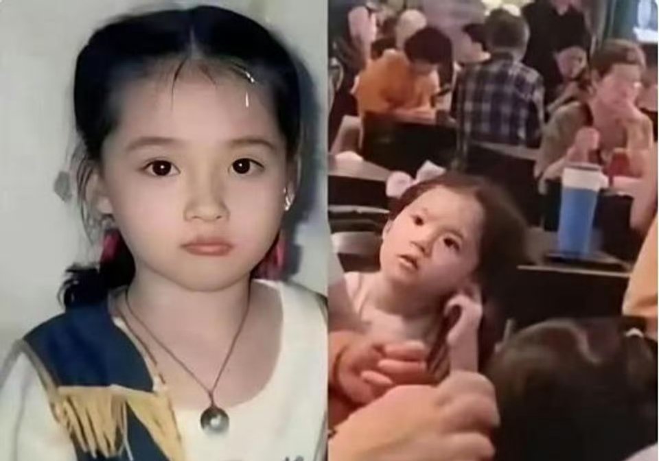 有网友在新加坡碰到郭碧婷一家，4岁女儿小奶黄正脸首次曝光！这哪是生女娃，简直就是