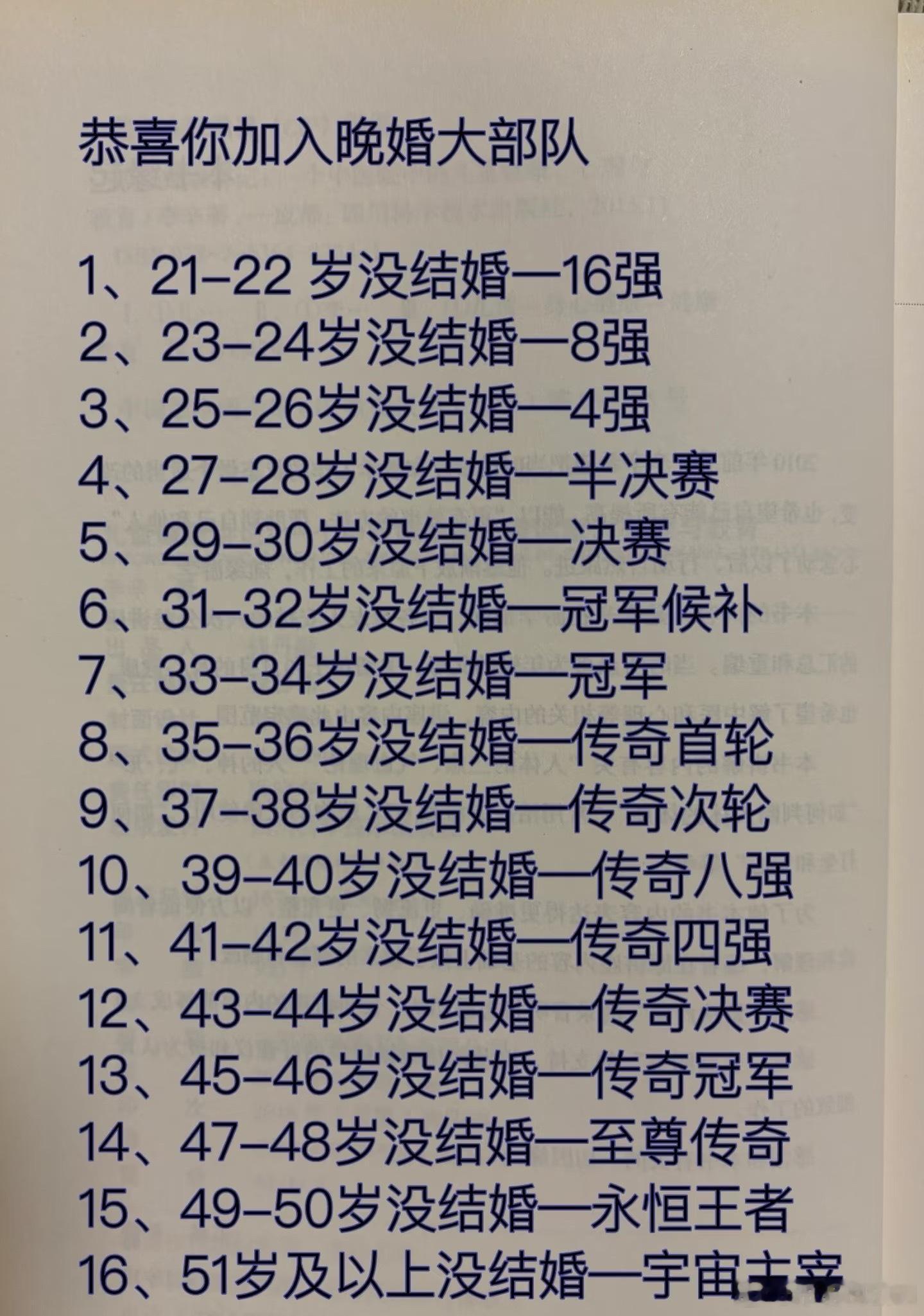 问题来了，20岁以前似乎不能结婚[doge]所以说每个人至少16强[捂脸哭][允悲