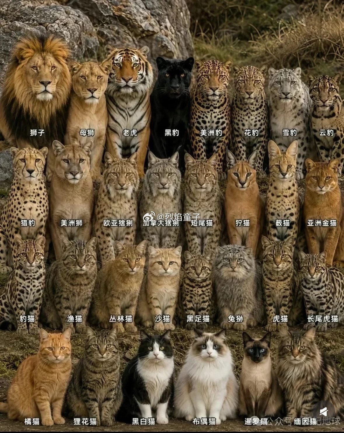 猫科动物全家福