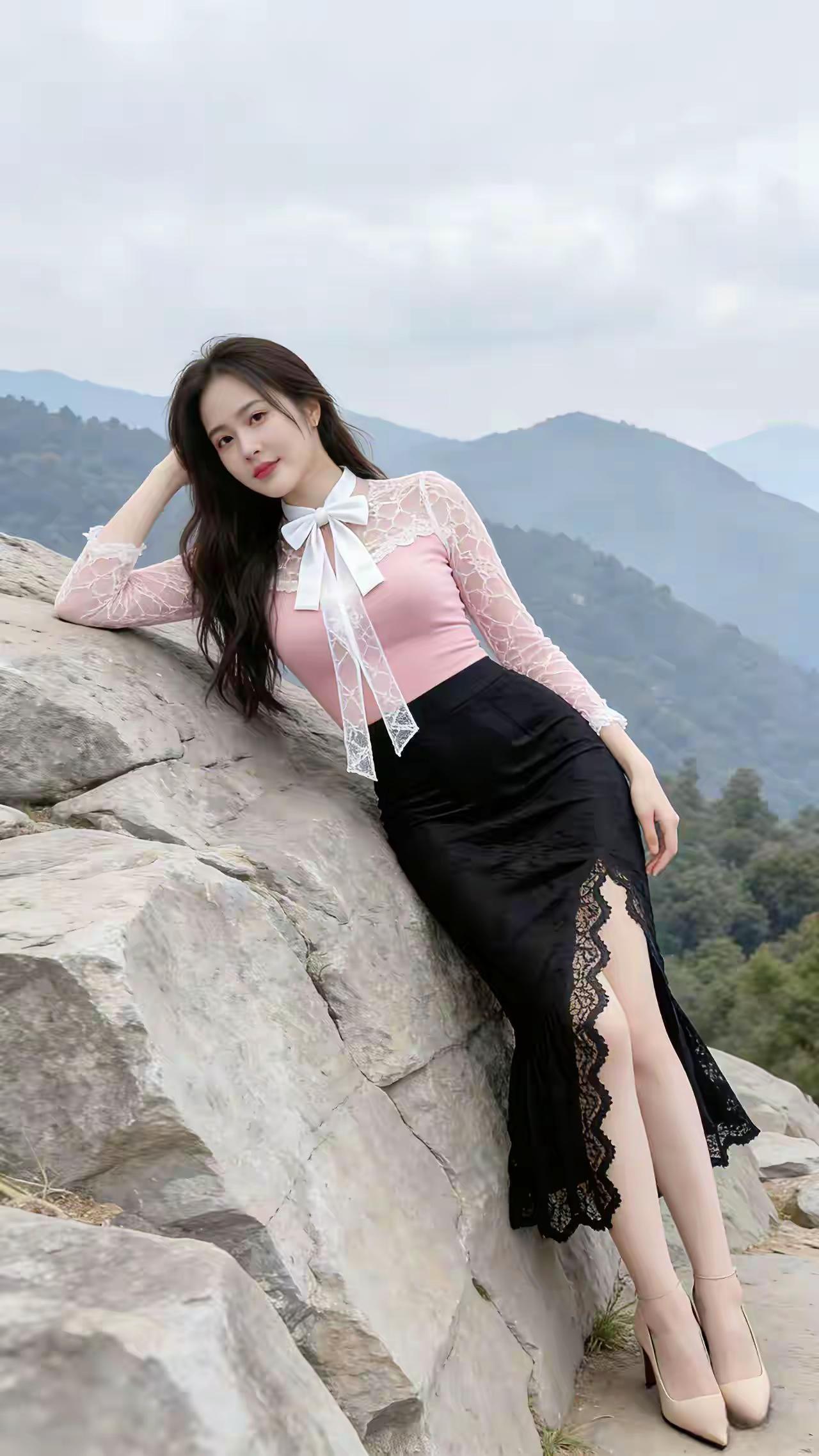 山水美景風景野外户外独立思考