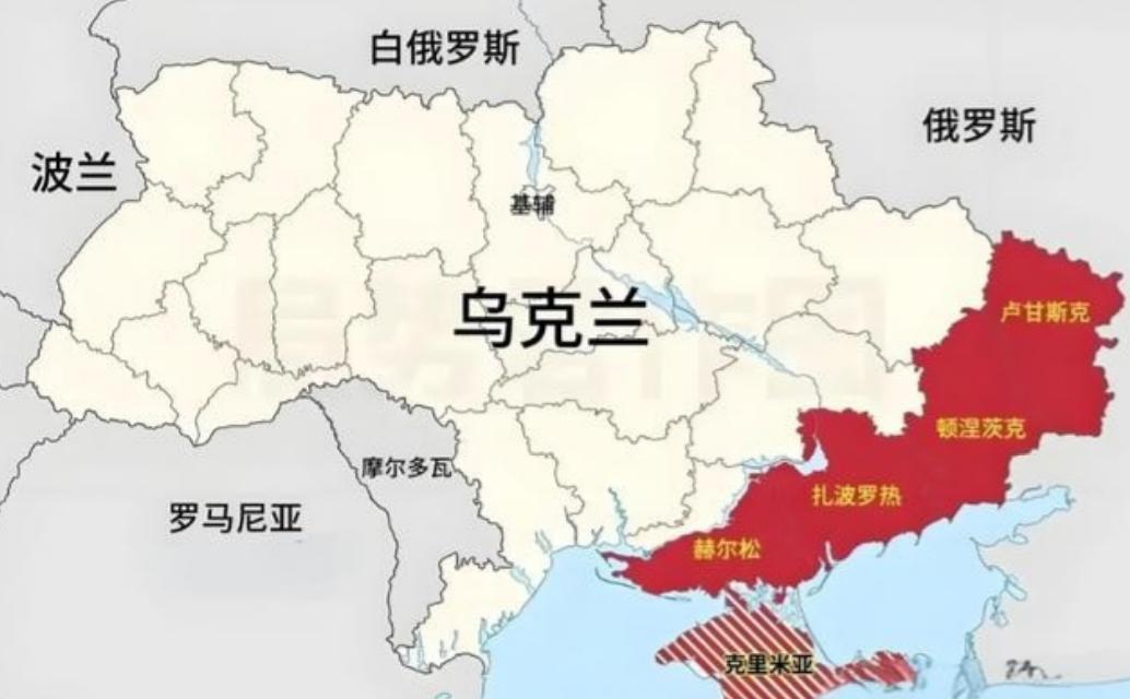 有人问俄罗斯算不算侵略者。其实仔细看看地图就能发现，俄罗斯在乌克兰占领的地方都有