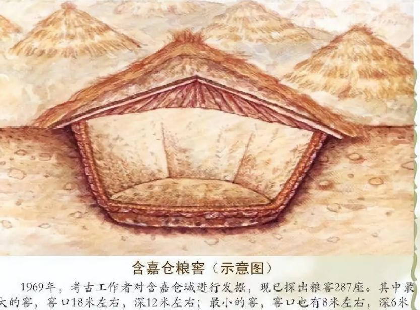 1971年，考古人员在洛阳打开一座距今一千三百多年的粮仓，发现木板下竟是满满一窖