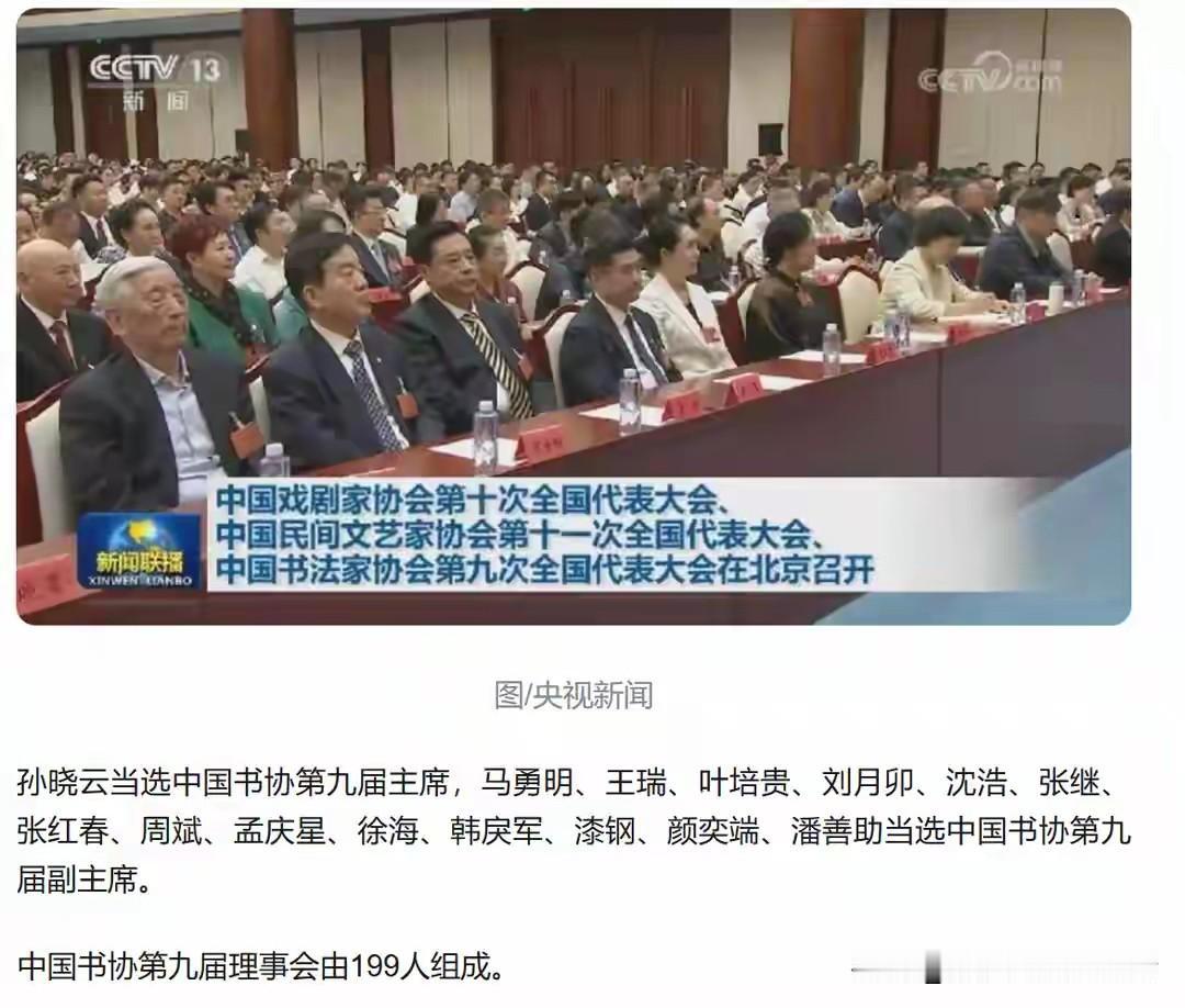 孙晓云连任那天书法圈好几个群吵到后半夜。有人说这是众望所归，也有人说书法界是真没
