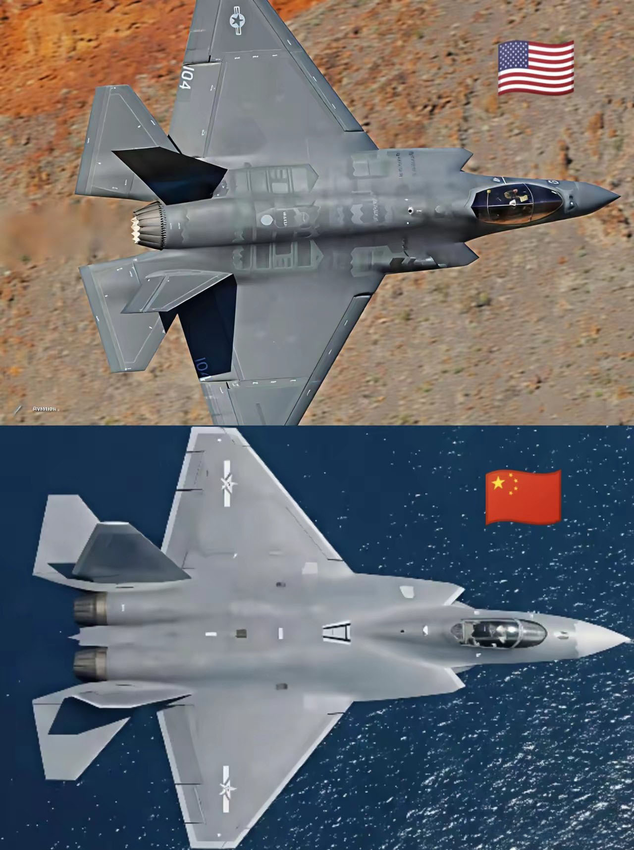 F35与歼35对比，哪款更好看？