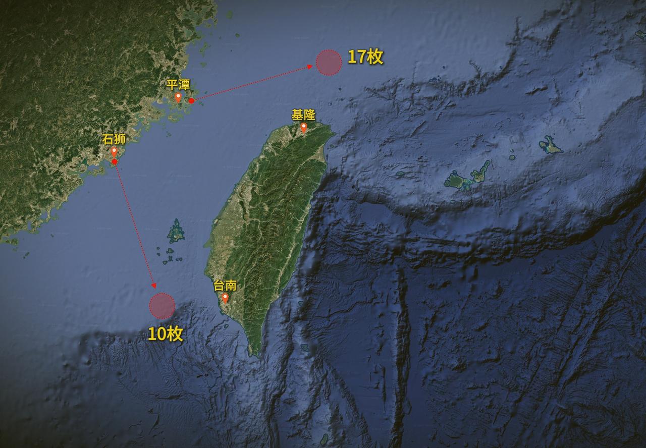 “正义使命-2025”围台演习中，东部战区陆军于12月30日分两波次发射了27枚