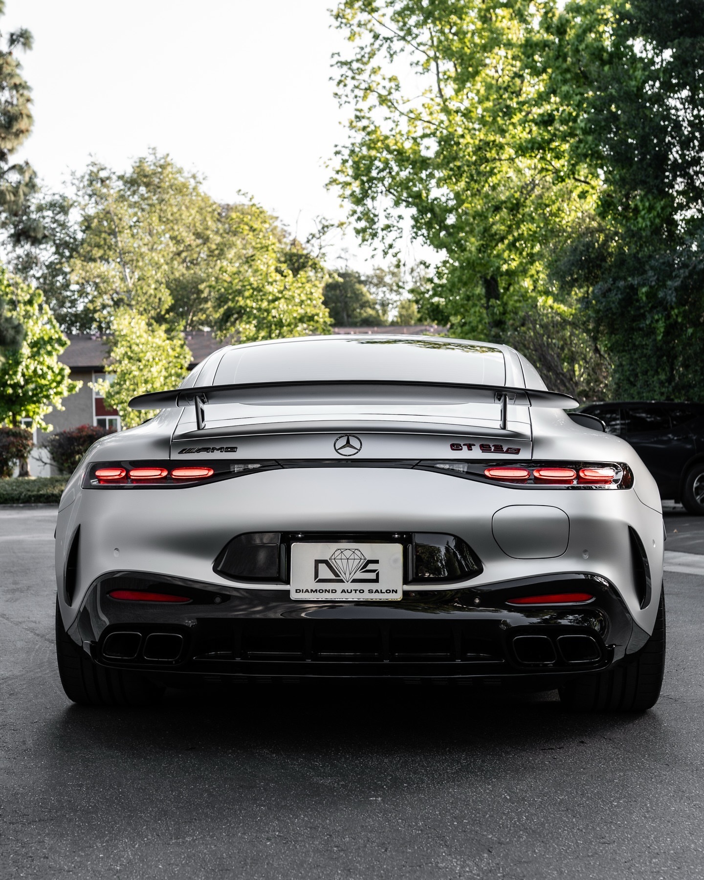 MercedesAMGGT63s全车哑光太空银，搭配陶瓷隔热膜💎————