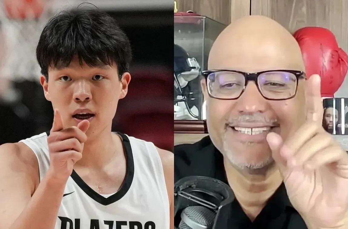 对于杨瀚森的表现，我们是不是都太过于乐观了开拓者随队记者当众给大家泼了一盆冷水