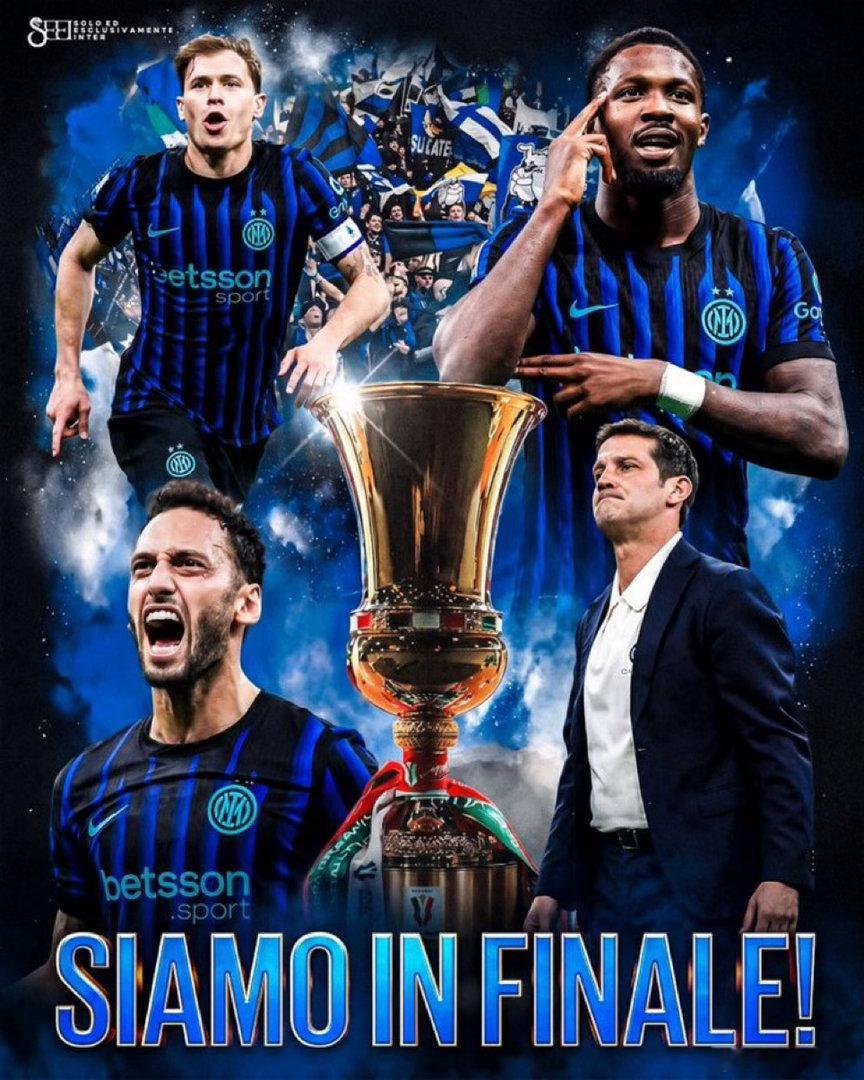 国米晋级意大利杯决赛！意甲热点现场冲击队史第二个意甲+意大利杯双冠王！🏆🏆