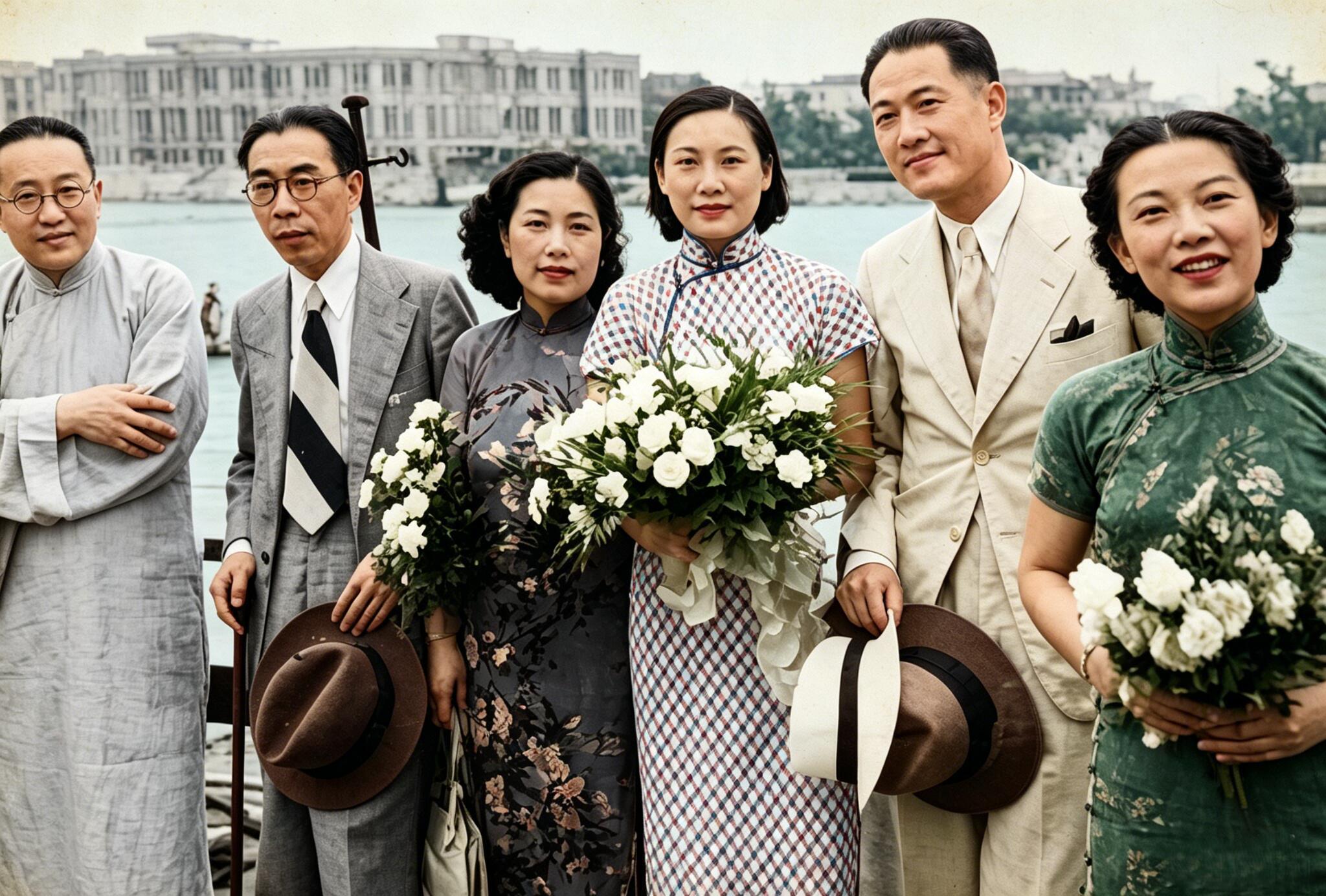 1935年7月8日，当时国内影坛一姐胡蝶，参加完莫斯科影展回国。​​​