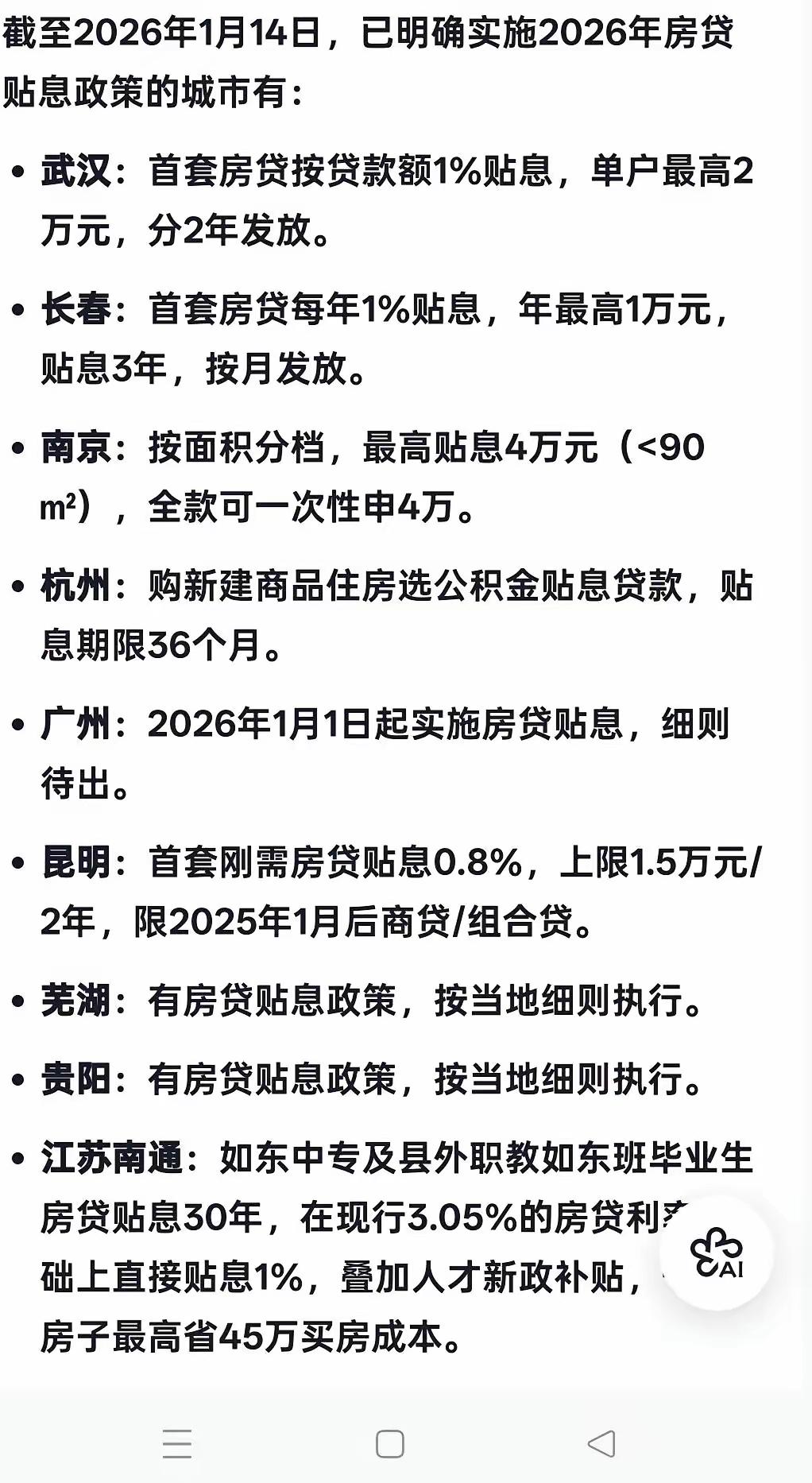 目前已经贴息的城市！说实话，如果是这样搞，房地产还会继续往下走！简单来说，根