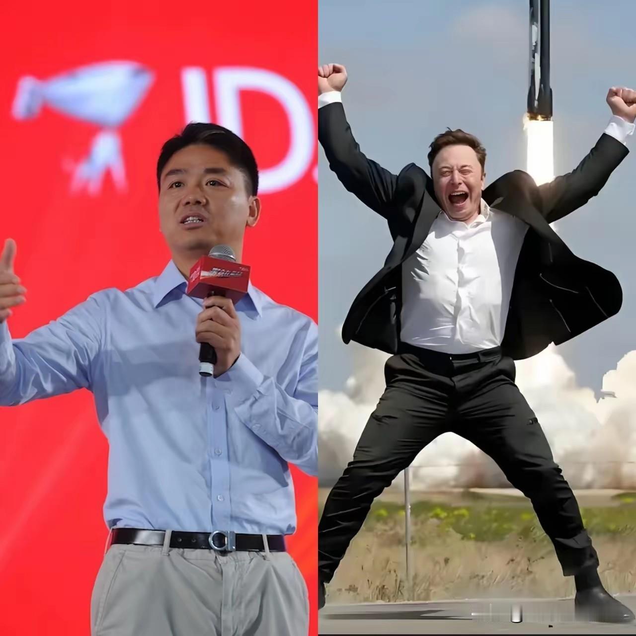 全世界男人最羡慕的，还真得是刘强东和马斯克这俩。刘强东的路，简直是把传统男