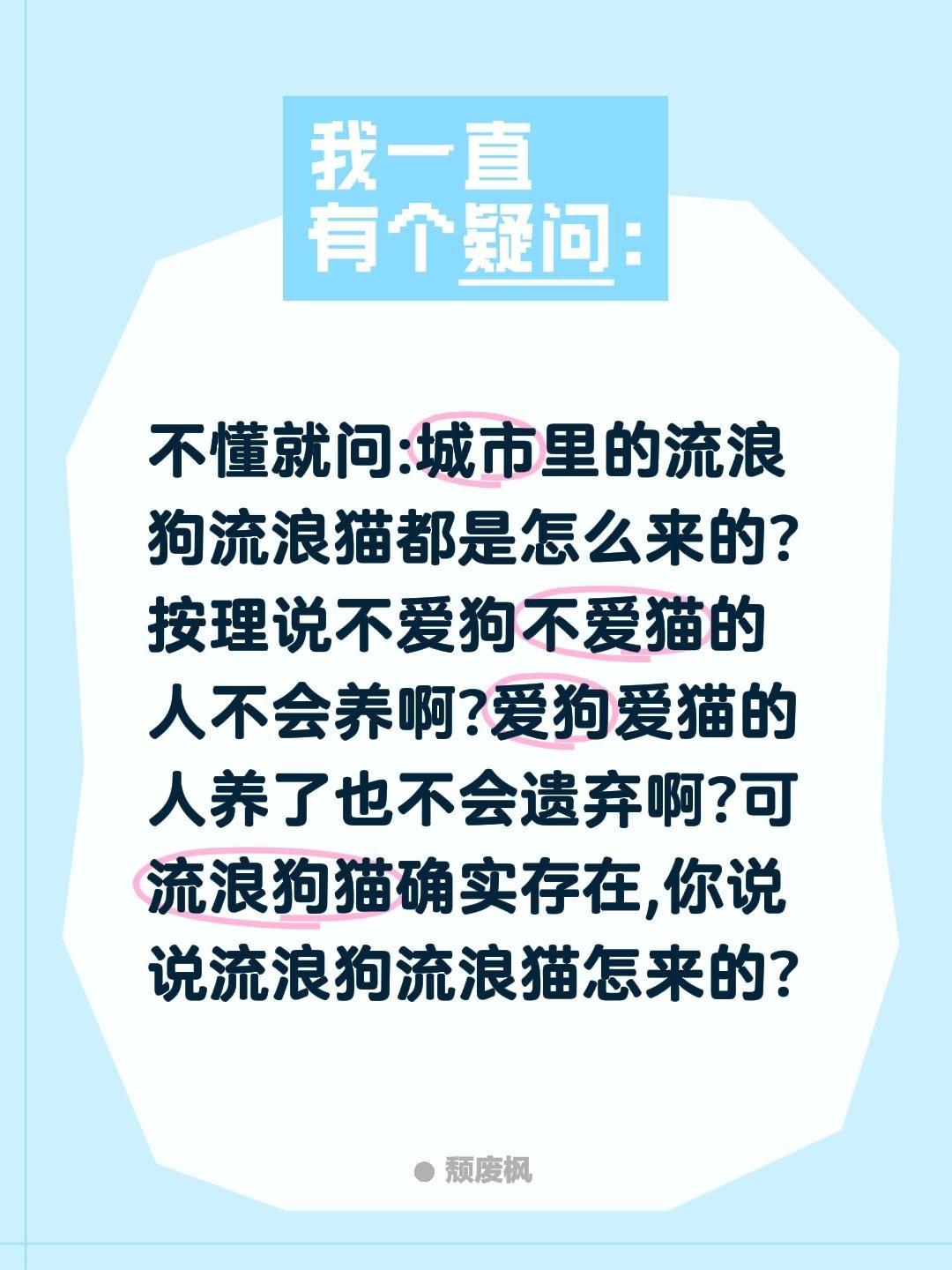 流浪狗流浪猫怎来的?不懂就问:城市里的流浪狗流浪猫都是怎么来的?按理说不爱狗不爱