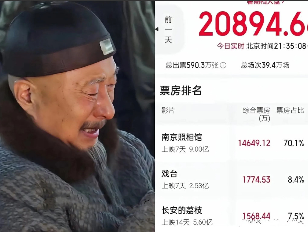 《南京照相馆》上映后，《戏台》连续三天票房低于2000万，陈佩斯最不愿见的事