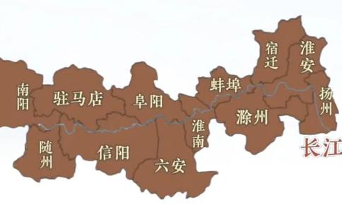 淮河干流沿线确实没有特大城市，淮南、蚌埠、淮安都算区域重镇，城区多在百万级，阜