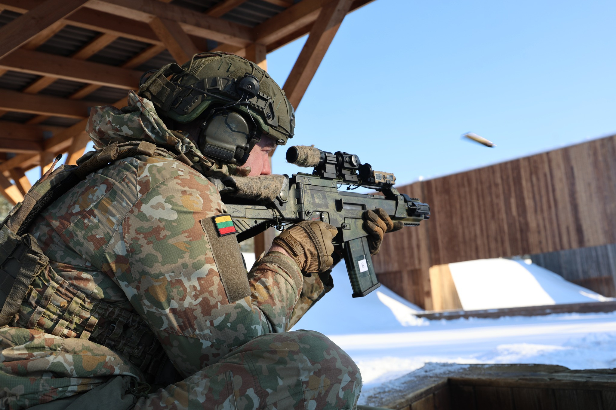 立陶宛明道加斯国王骠骑兵营侦察兵射击训练烽火问鼎计划